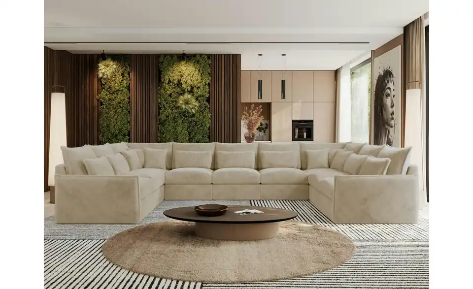 Wohnlandschaft Creme, in Wohnsituation