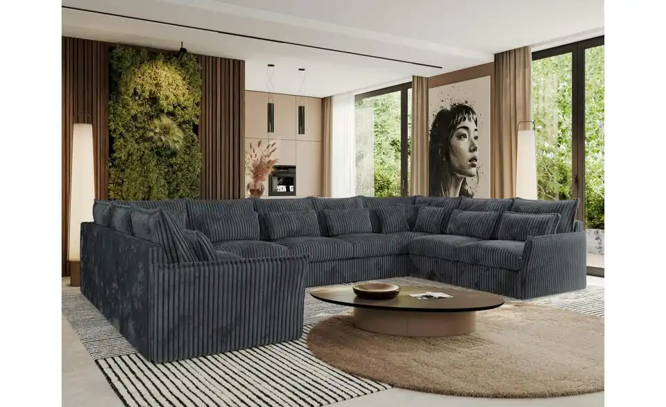 Wohnlandschaft Lavagrau, in Wohnsituation