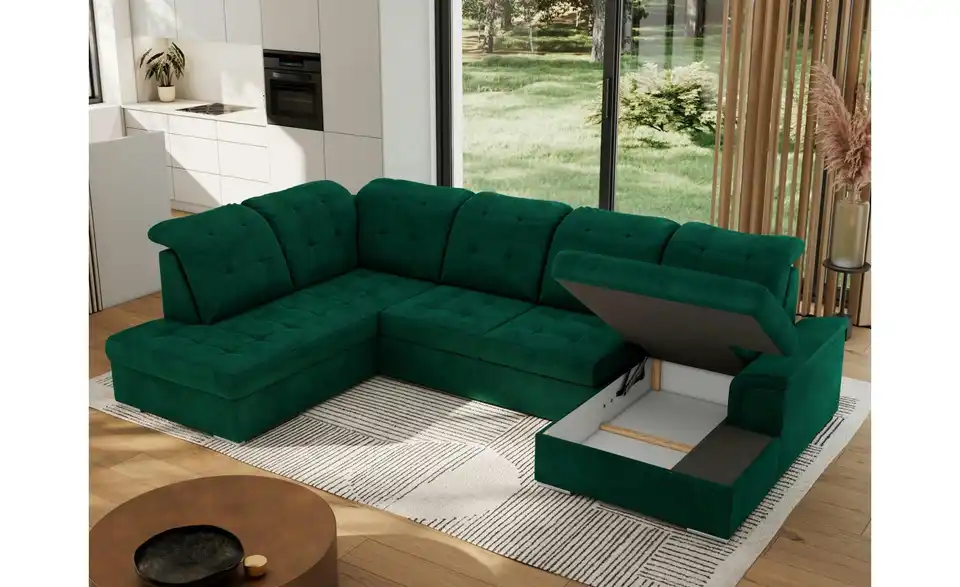 Wohnlandschaft Madrito mit Schlaffunktion, Funktionsansicht