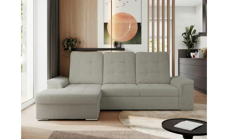 Ecksofa Madrito mit Schlaffunktion, in Wohnsituation