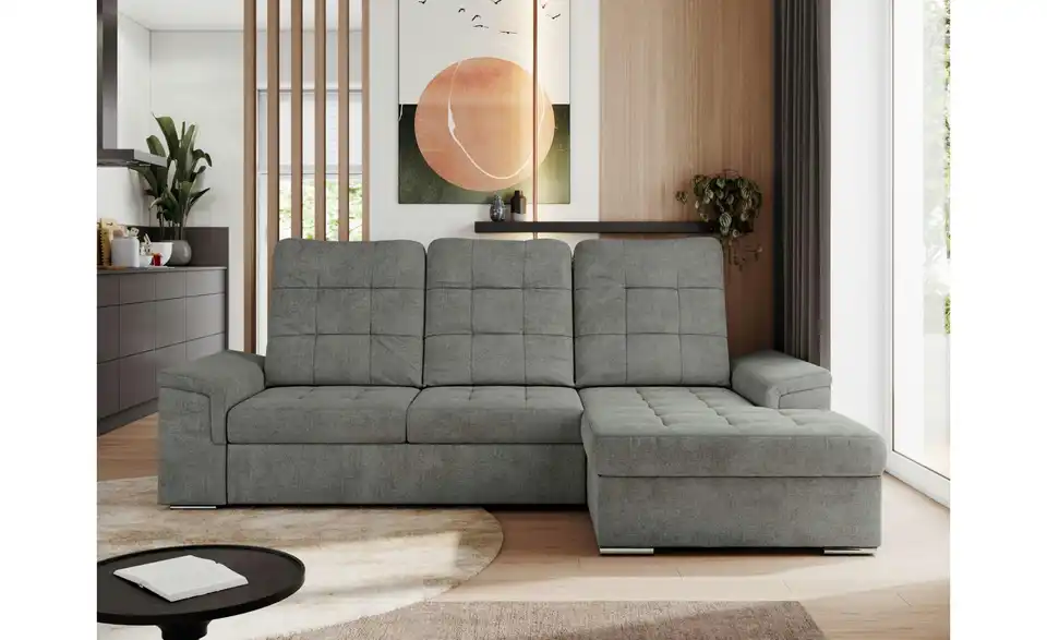Ecksofa Madrito mit Schlaffunktion, in Wohnsituation