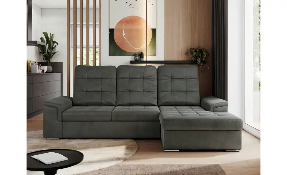 Ecksofa Madrito mit Schlaffunktion, in Wohnsituation
