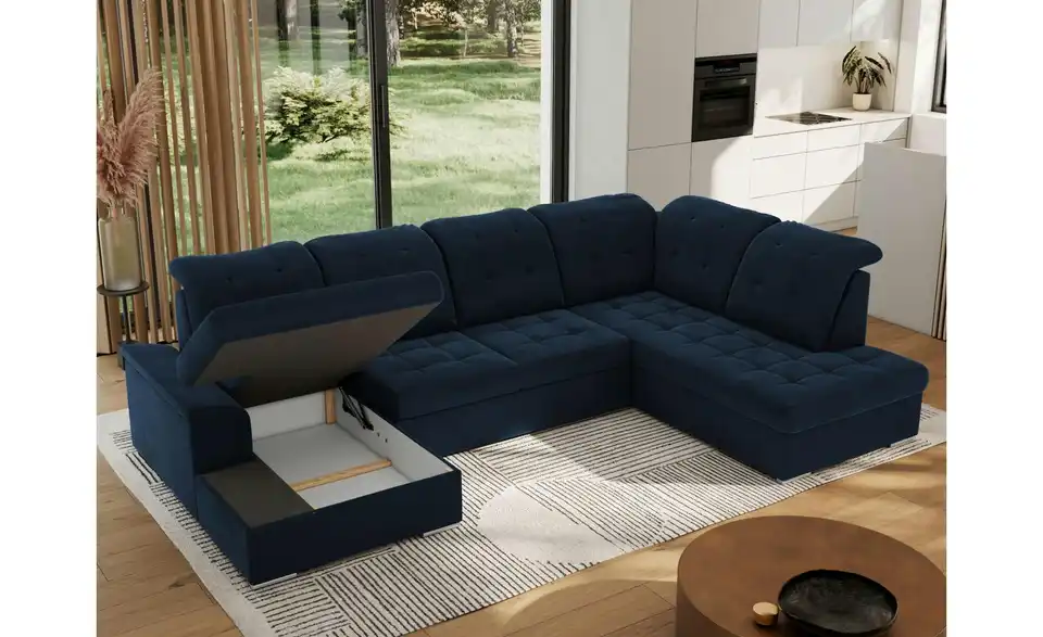 Wohnlandschaft Madrito mit Schlaffunktion, Funktionsansicht