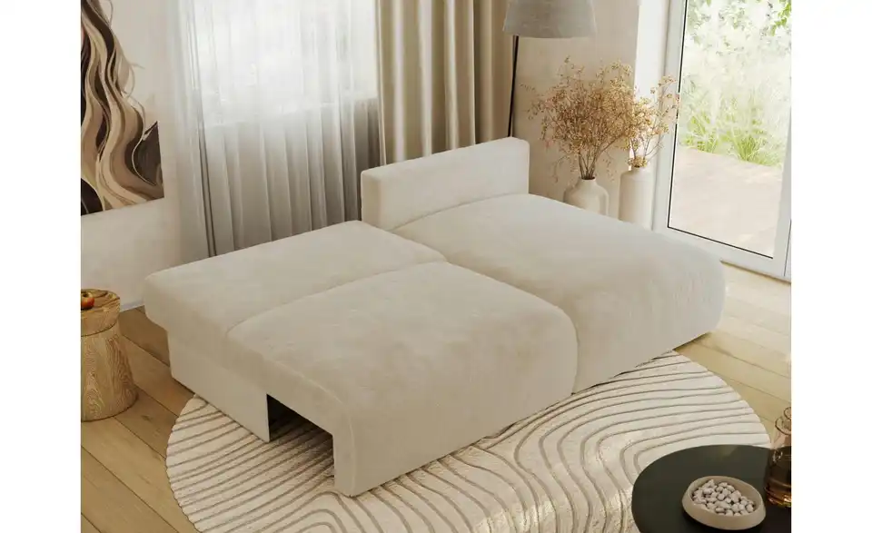 Ecksofa Vivo mit Schlaffunktion, in Wohnsituation