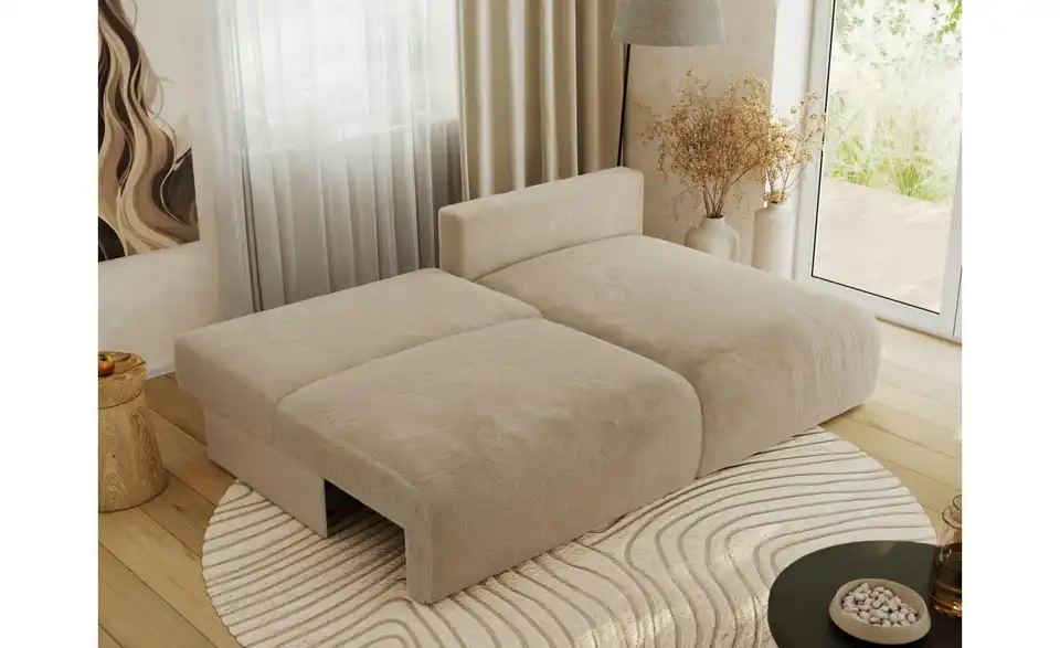 Ecksofa Vivo mit Schlaffunktion, in Wohnsituation