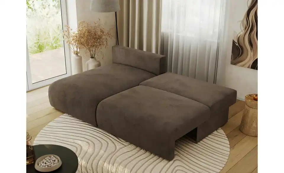 Ecksofa Vivo mit Schlaffunktion, in Wohnsituation