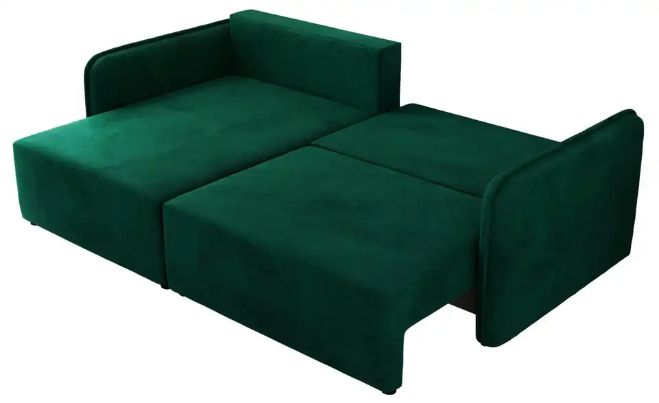 Ecksofa Dunkelgrün, Detailansicht