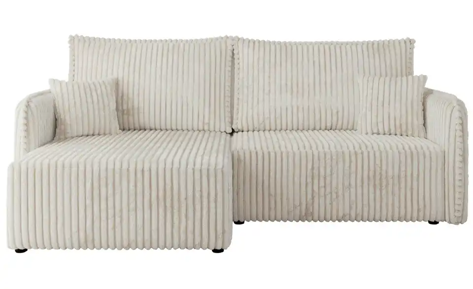 Ecksofa Beige, Frontansicht
