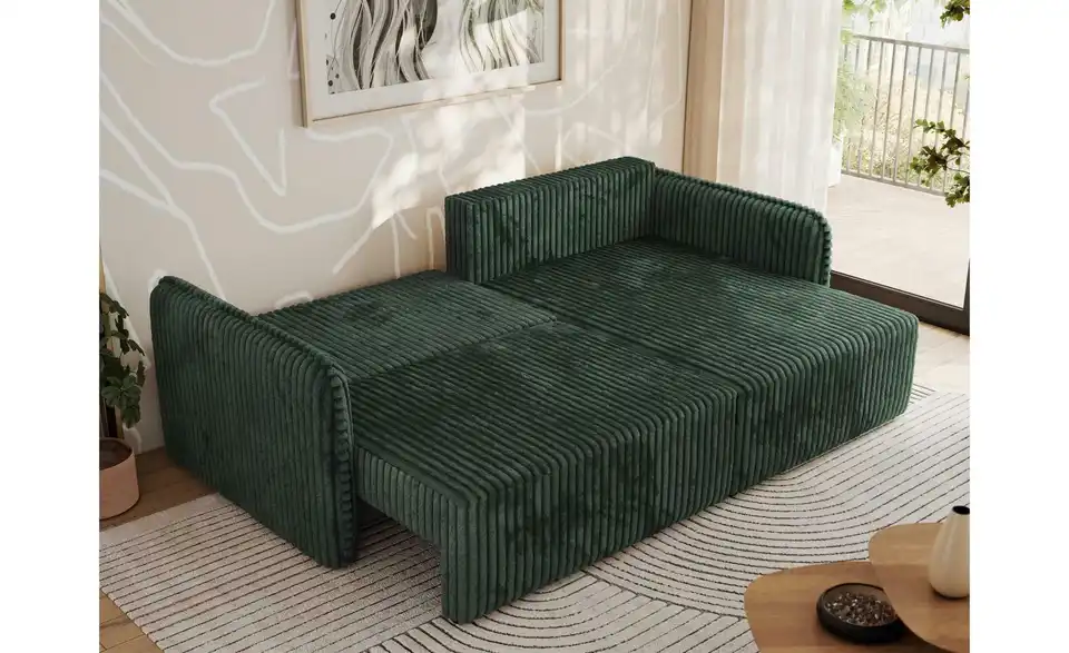 Ecksofa Grün, in Wohnsituation