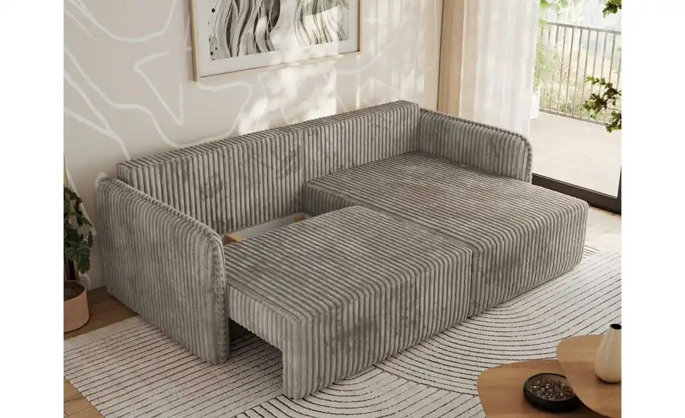 Ecksofa Hellbraun, Funktionsansicht