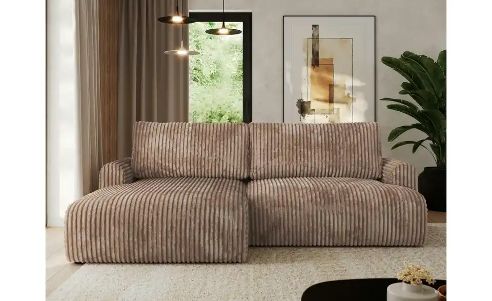 Ecksofa Tono mit Schlaffunktion, in Wohnsituation