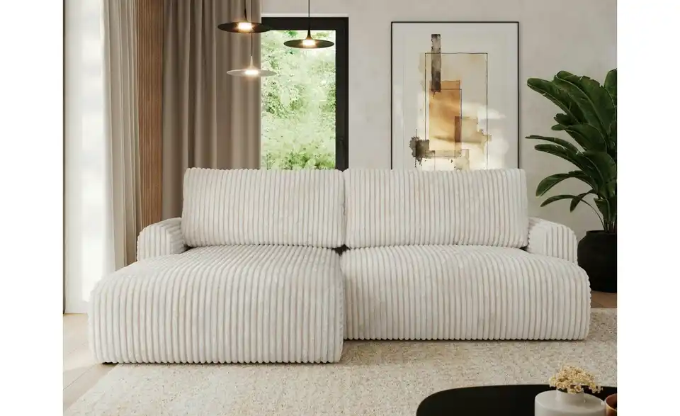 Ecksofa Tono mit Schlaffunktion, in Wohnsituation