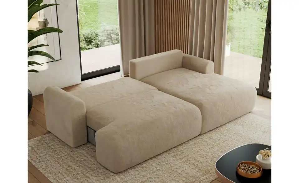 Ecksofa Tono mit Schlaffunktion, in Wohnsituation