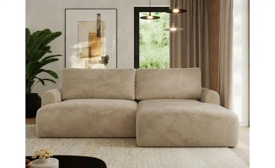 Ecksofa Tono mit Schlaffunktion, in Wohnsituation