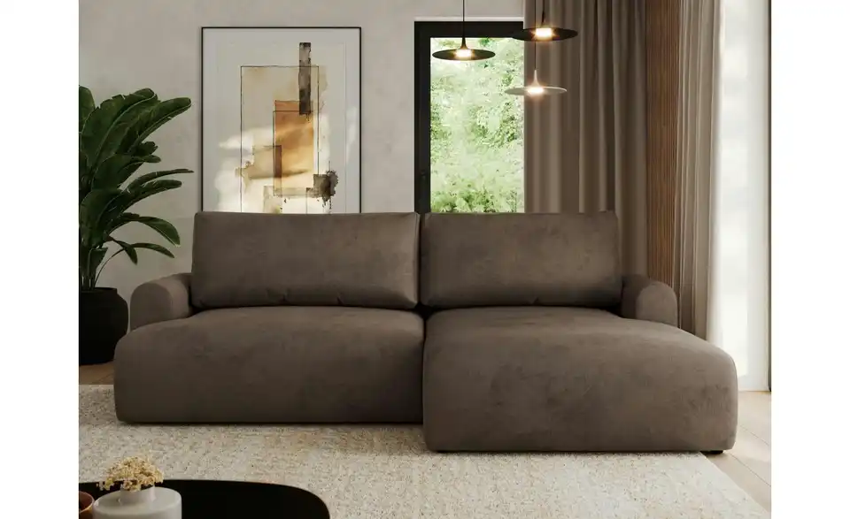 Ecksofa Tono mit Schlaffunktion, in Wohnsituation