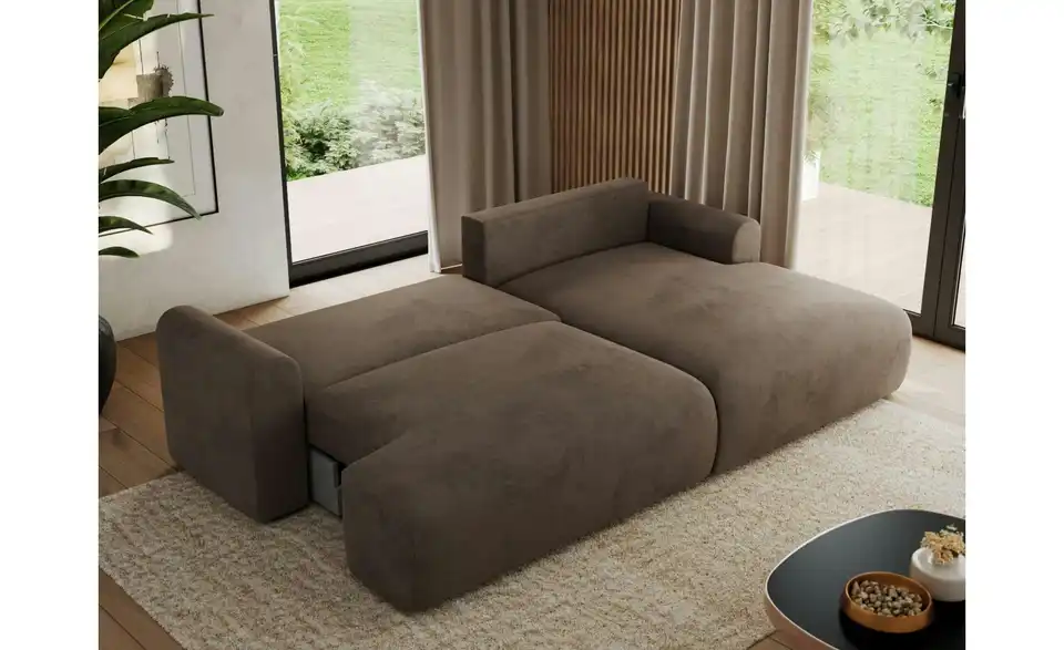 Ecksofa Tono mit Schlaffunktion, in Wohnsituation