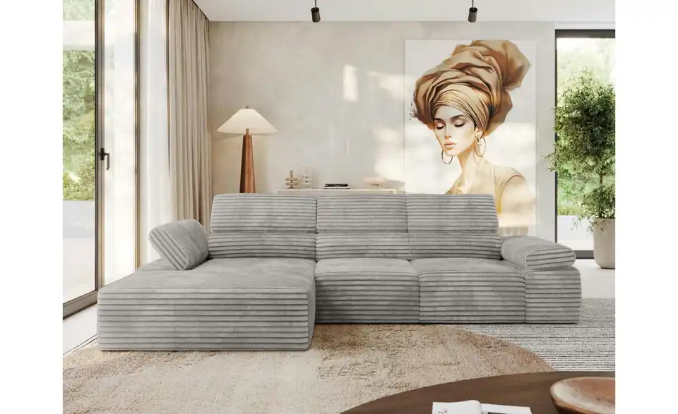 Ecksofa, in Wohnsituation