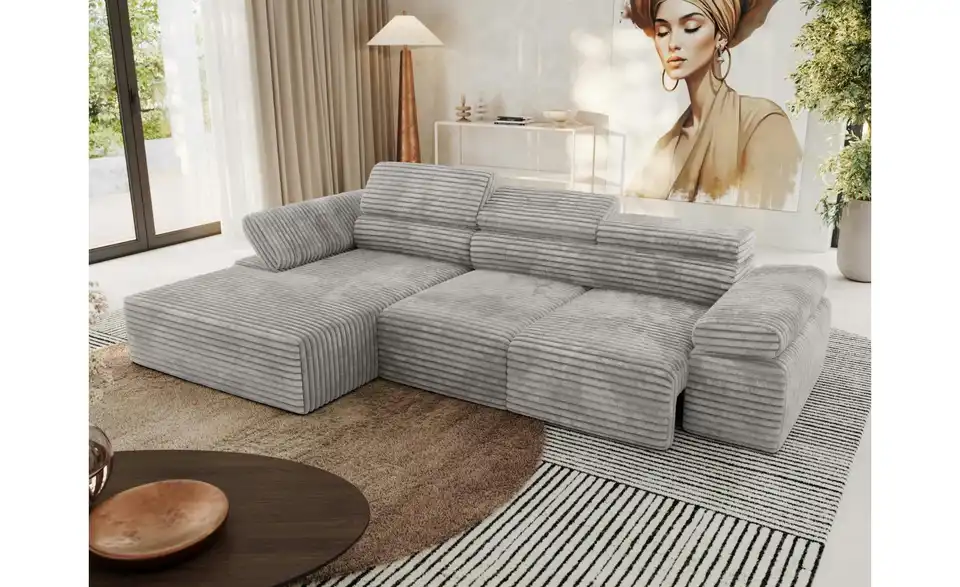 Ecksofa, in Wohnsituation