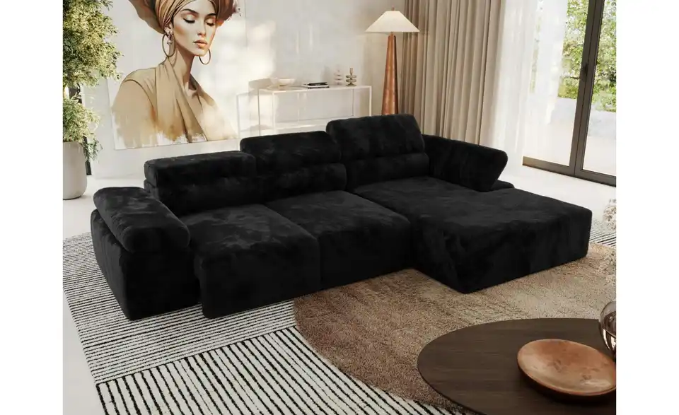 Ecksofa, in Wohnsituation