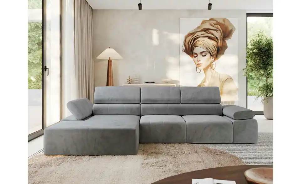 Ecksofa, in Wohnsituation