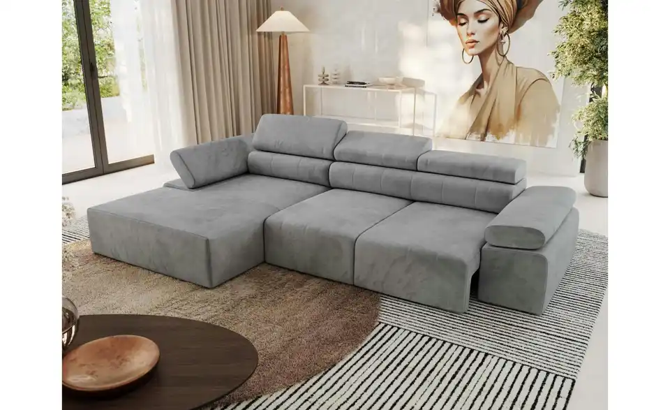 Ecksofa, in Wohnsituation