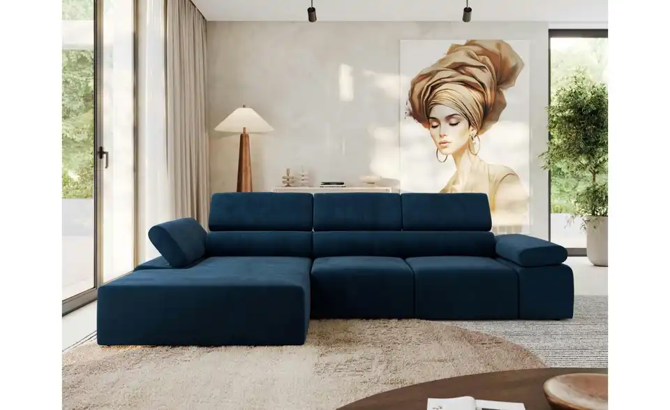 Ecksofa, in Wohnsituation