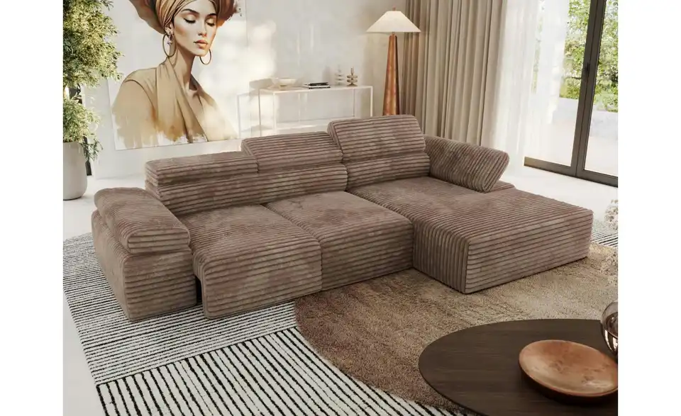 Ecksofa, in Wohnsituation