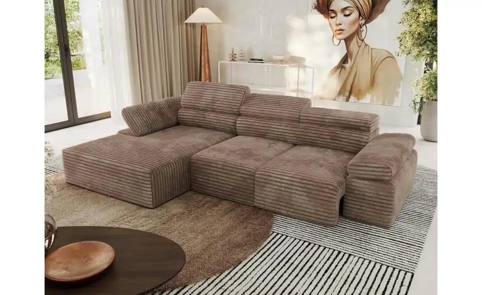 Ecksofa, in Wohnsituation