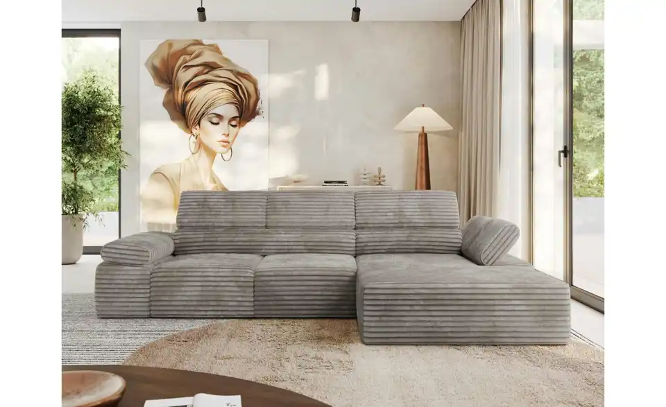 Ecksofa, in Wohnsituation