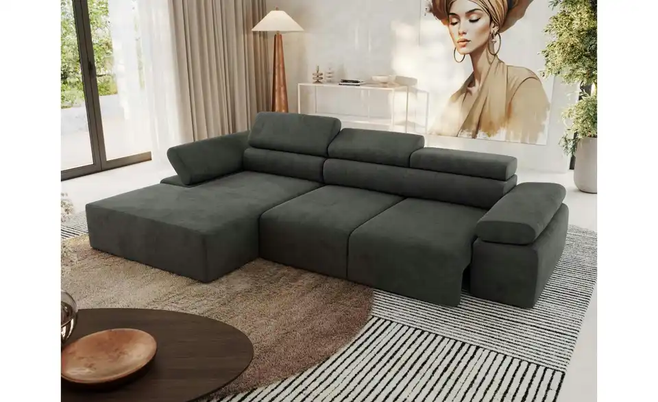 Ecksofa, in Wohnsituation