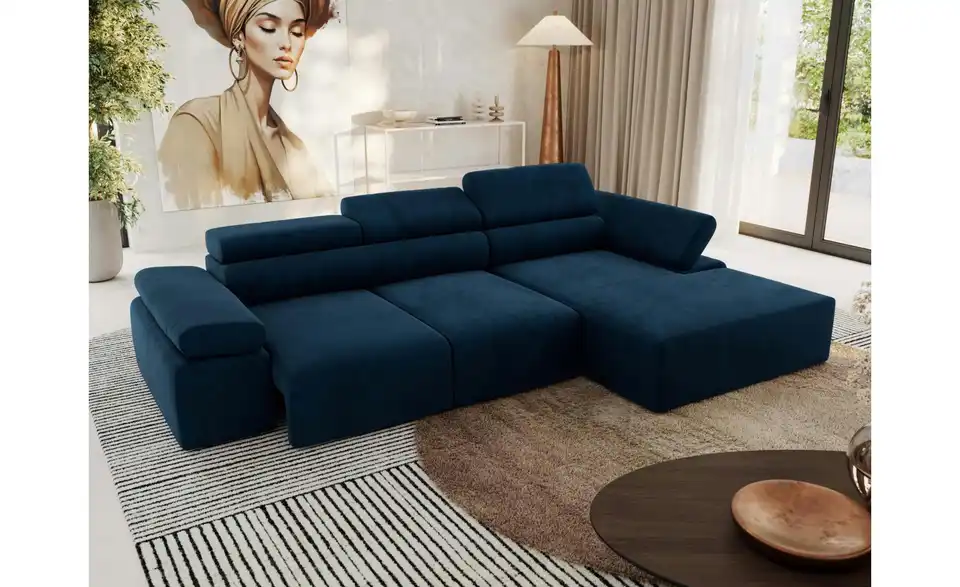 Ecksofa, in Wohnsituation