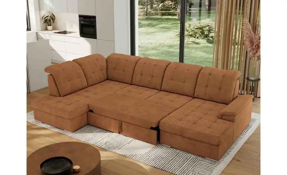 Wohnlandschaft Madrito mit Schlaffunktion, in Wohnsituation