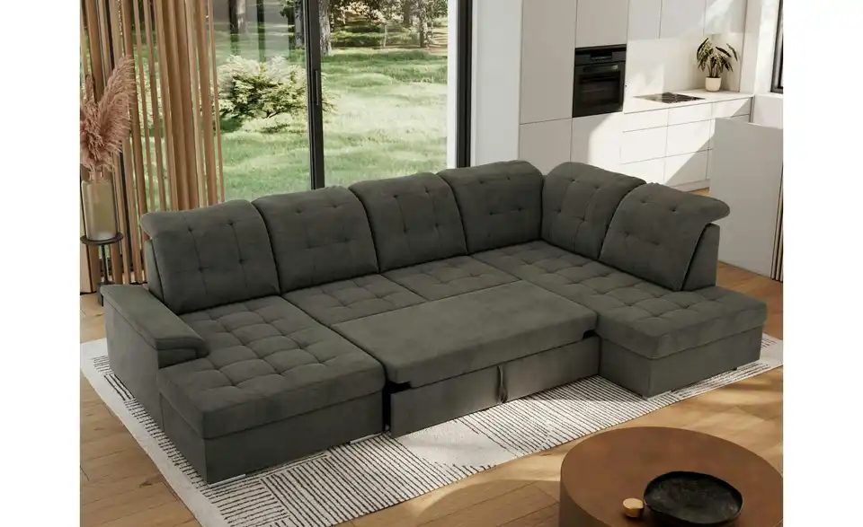 Wohnlandschaft Madrito mit Schlaffunktion, in Wohnsituation