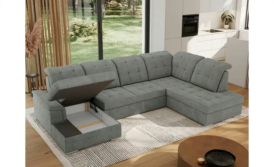 Wohnlandschaft Madrito mit Schlaffunktion, Funktionsansicht