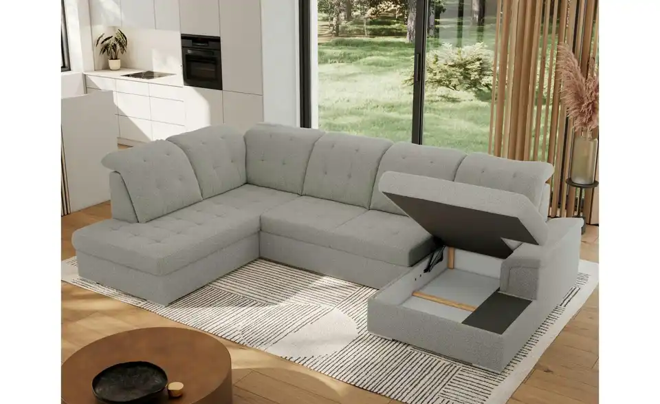 Wohnlandschaft Madrito mit Schlaffunktion, Funktionsansicht