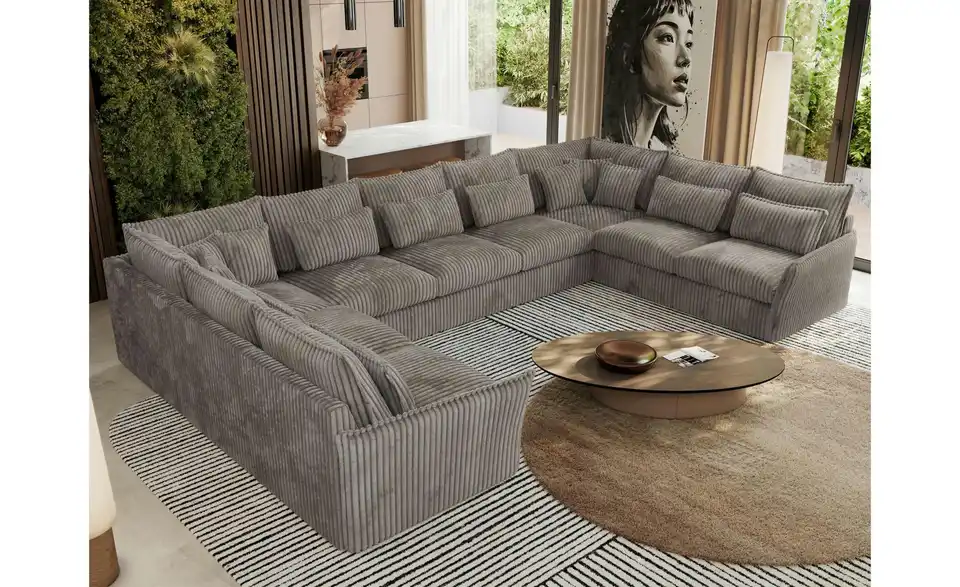 Wohnlandschaft Hellbraun, in Wohnsituation