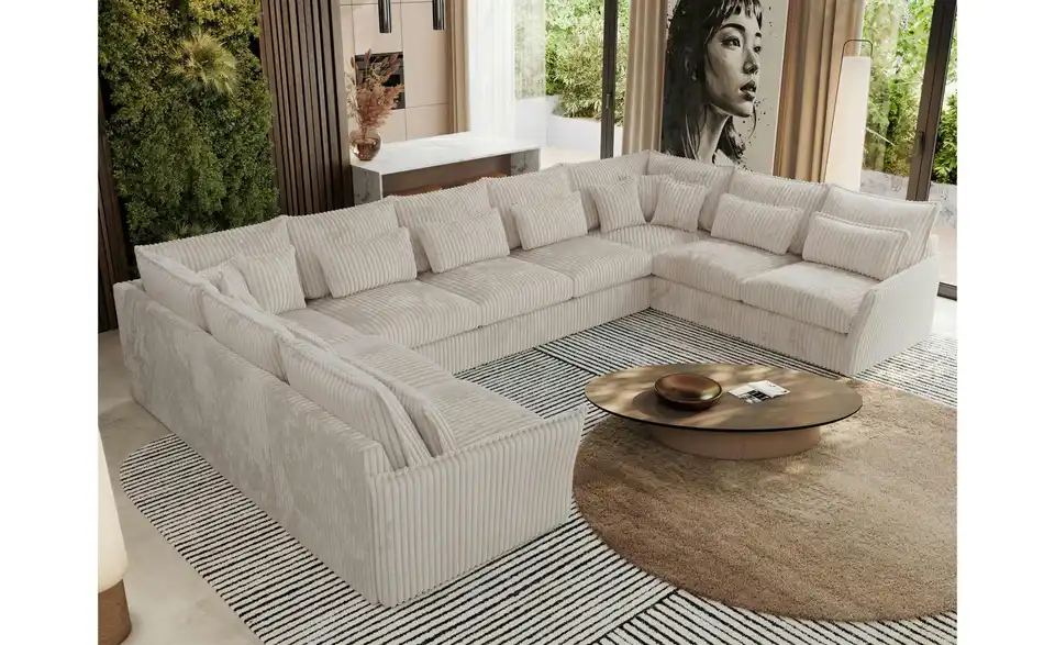 Wohnlandschaft Hellbeige, in Wohnsituation