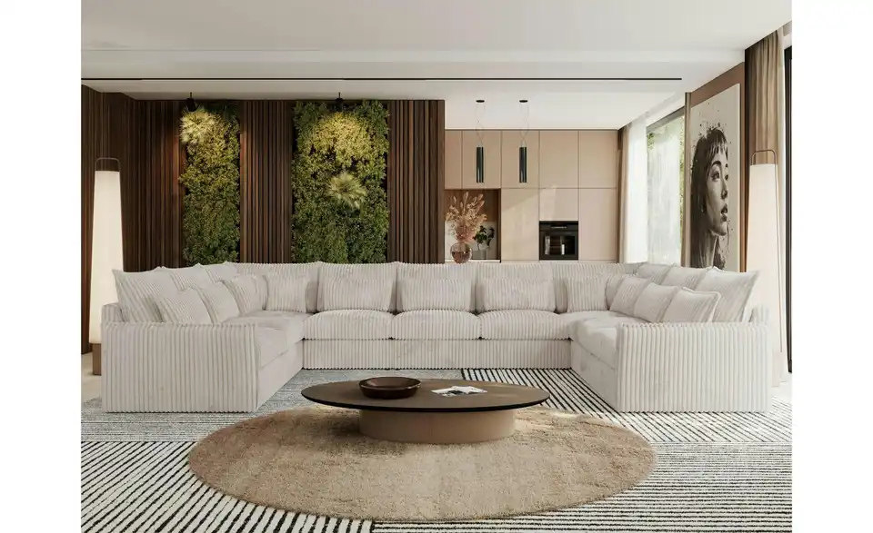 Wohnlandschaft Hellbeige, in Wohnsituation