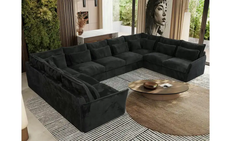 Wohnlandschaft Anthrazit, in Wohnsituation