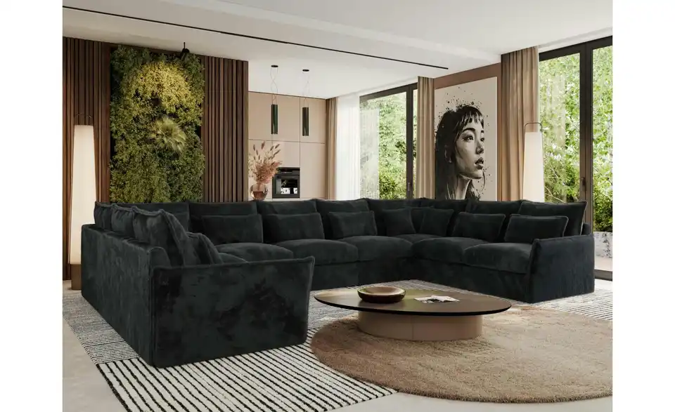 Wohnlandschaft Anthrazit, in Wohnsituation