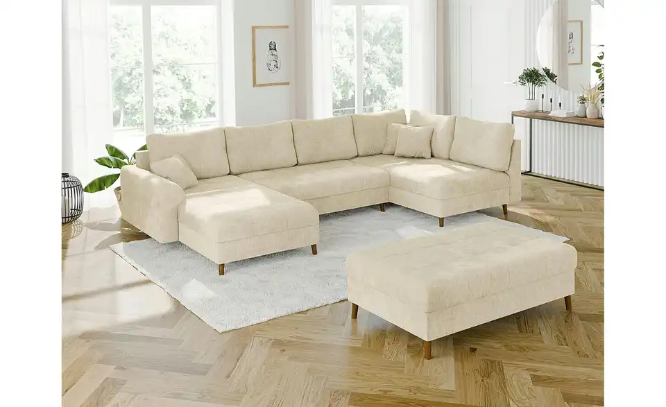 Wohnlandschaft mit Hocker Trygve, in Wohnsituation