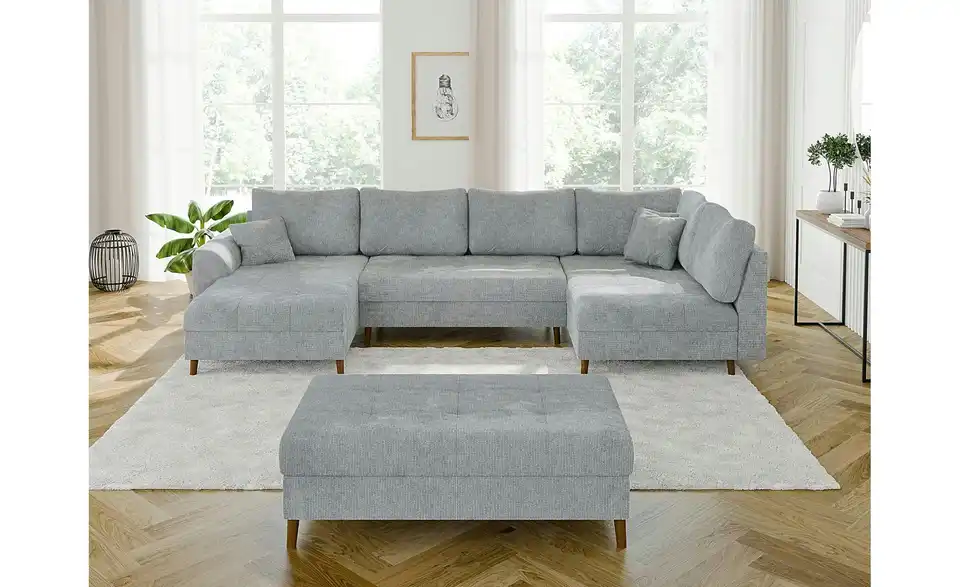 Wohnlandschaft mit Hocker Trygve, in Wohnsituation