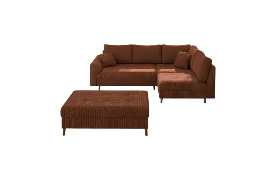 Ecksofa mit Hocker Maya, Frontansicht