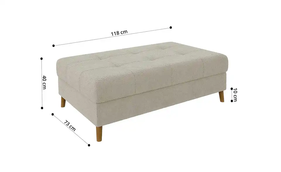 S-STYLE Ecksofa mit Hocker Lars, Bild mit Text