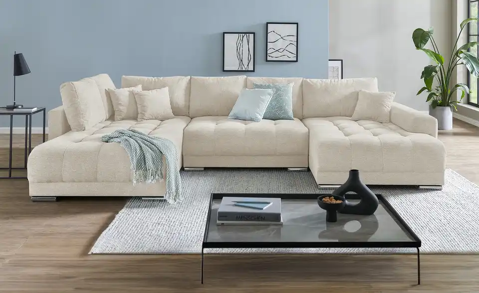 Wohnlandschaft Lemie mit Schlaffunktion, in Wohnsituation