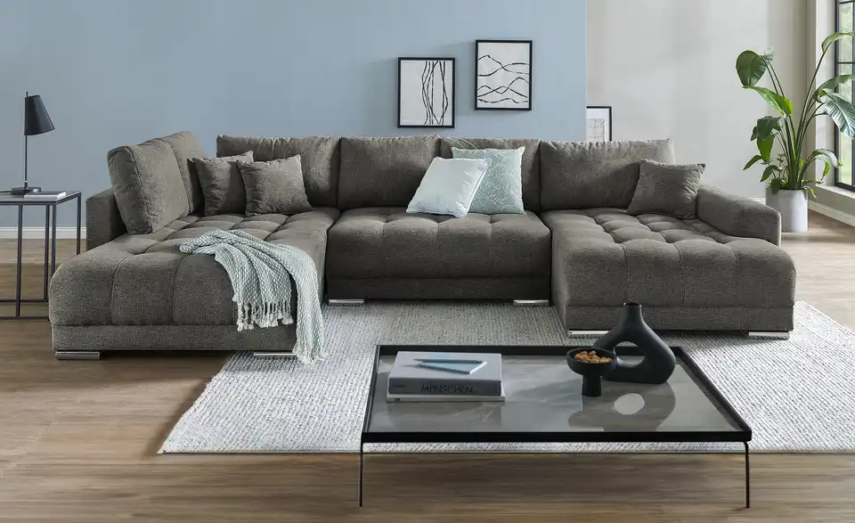 Wohnlandschaft Lemie mit Schlaffunktion, in Wohnsituation