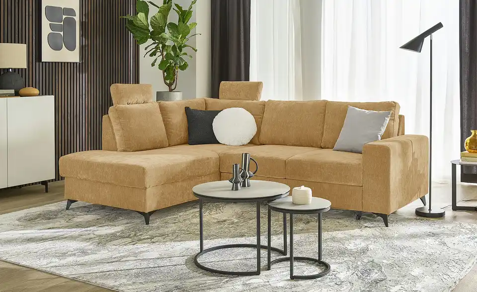uno Ecksofa Salamanca, in Wohnsituation