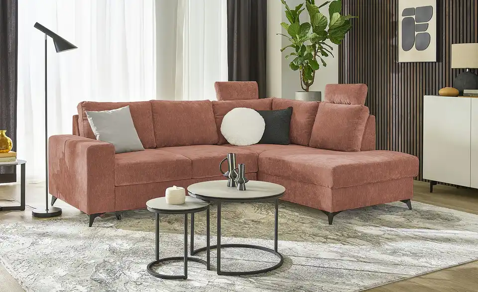 uno Ecksofa Salamanca, in Wohnsituation