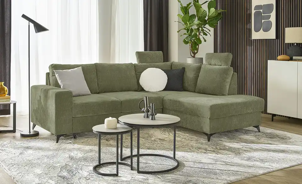 uno Ecksofa Salamanca, in Wohnsituation