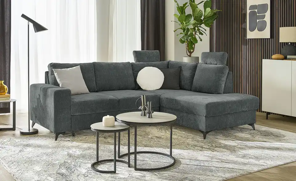 uno Ecksofa Salamanca, in Wohnsituation
